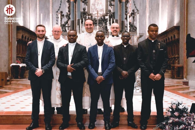 Italy - Perpetual profession of five Salesians from different parts of the world