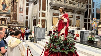 Italy – The Basilica of the Sacred Heart in Rome celebrates its feast day