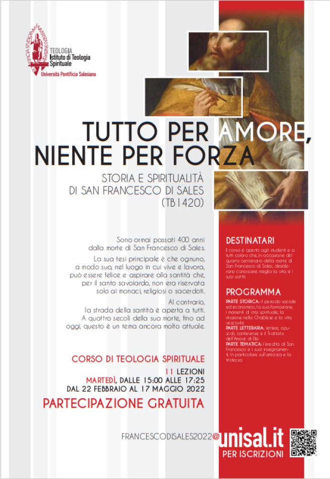 Włochy – UPS: Kurs teologii duchowości na temat św. Franciszka Salezego