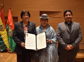 Bolivia – Senate pays tribute to Salesian University of Bolivia