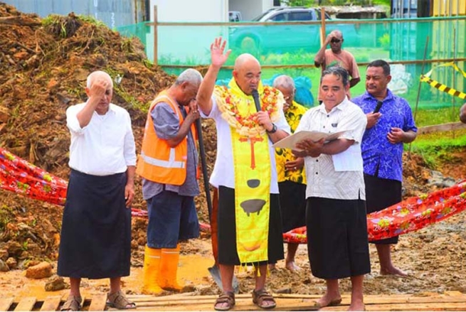 Fiji – Benedetta la prima pietra della prima chiesa parrocchiale salesiana “San Giovanni Bosco”