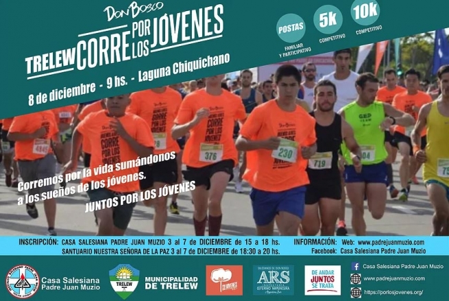 Argentina - "Trelew runs for young people": competition sponsored by municipality of Trelew to make Salesian commitment known