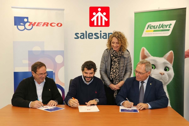 Spain - Salesians sign three new partnership agreements with companies, for the benefit of young people