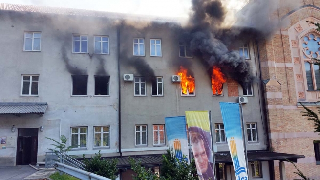 Slovenia - Fire at the premises of Salesian publishers SALVE