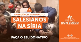 Portugal – « Missão Dom Bosco » lance une campagne pour l'urgence du tremblement de terre en Syrie