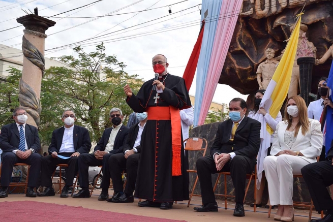 Paraguay - El cardenal salesiano Cristóbal López visita Concepción