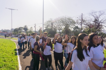 Brasil - Alunos do Instituto "Dom Bosco" de Campo Grande-MS peregrinam ao Santuário de Nossa Senhora do Perpétuo Socorro