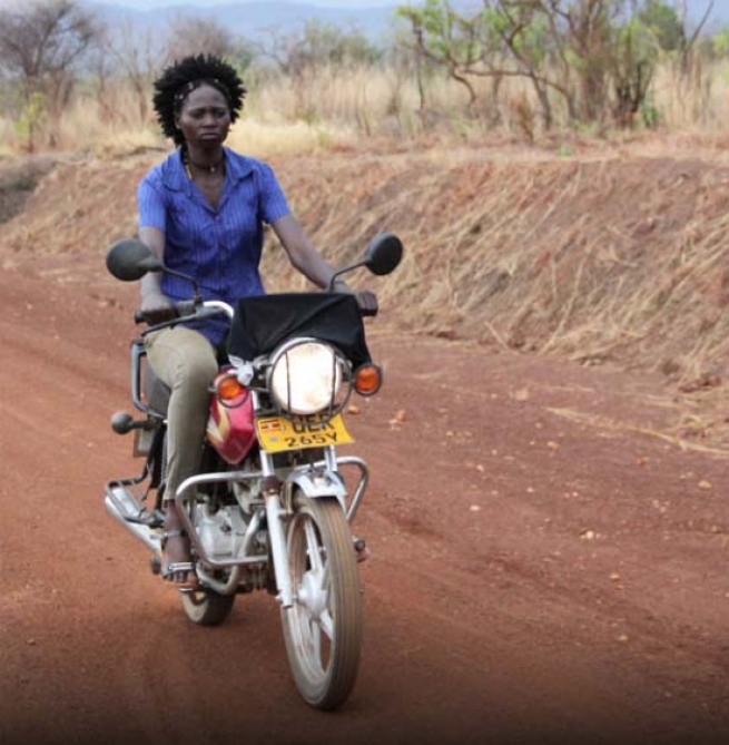 Uganda – In the midst of terrifying statistics, a young mother - a biker - struggles to survive