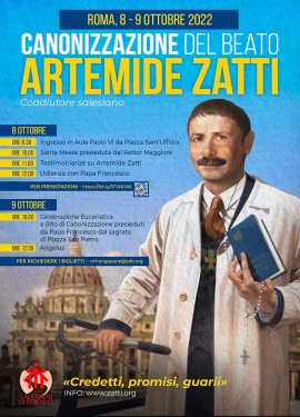 RMG – Le programme de la Canonisation d'Artémide Zatti, SDB, a été publié