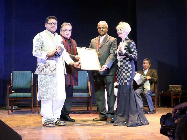 India – Dame Dr.Munni Irone, the founder of Art4Peace awards Don Bosco Institutions for Education and Development