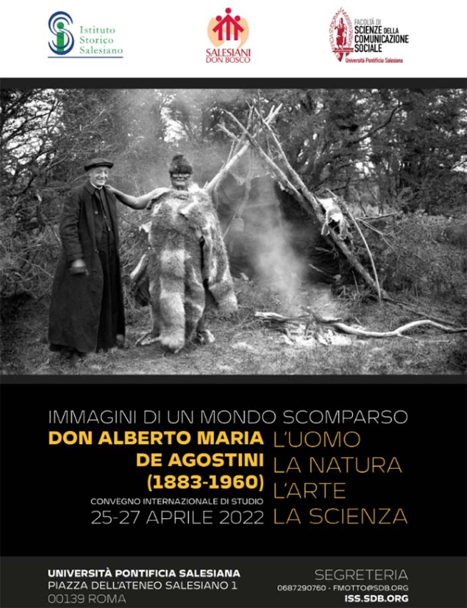 Italie - Début de la conférence « le P. Alberto Maria De Agostini, l'homme, la nature, l'art, la science »