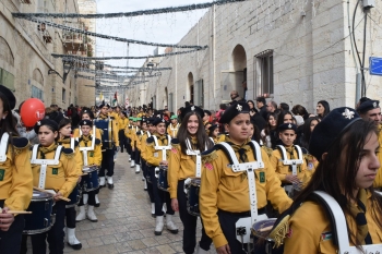 Palestine - Veillée de Noël avec les scouts salésiens