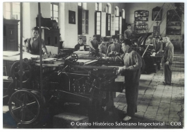 Colombia - Students of the printing press workshop