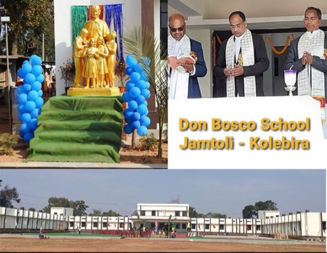 India – Blessing and inauguration of “Don Bosco School” in Jamtoli-Kolebira