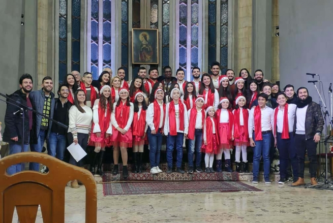 Siria - Los jóvenes de Don Bosco Aleppo festejan la Navidad