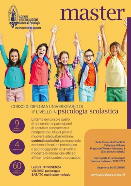 Italia – L’UPS avvia un nuovo Master in Psicologia Scolastica