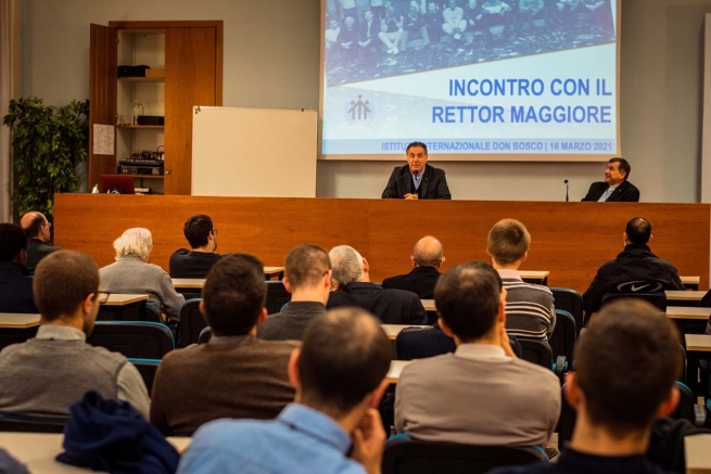 Italy – Rector Major visits formation community of "Don Bosco" International Institute of Turin-Crocetta