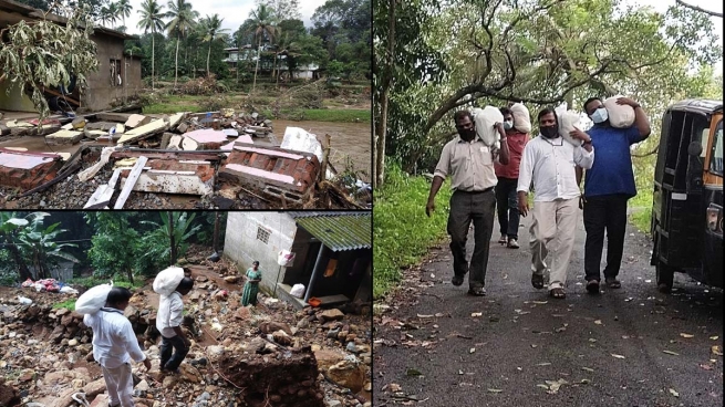 Inde – Des pluies torrentielles causent des ravages et des morts au Kerala ; les Salésiens s’engagent dans les efforts de secours avec « KISMAT »