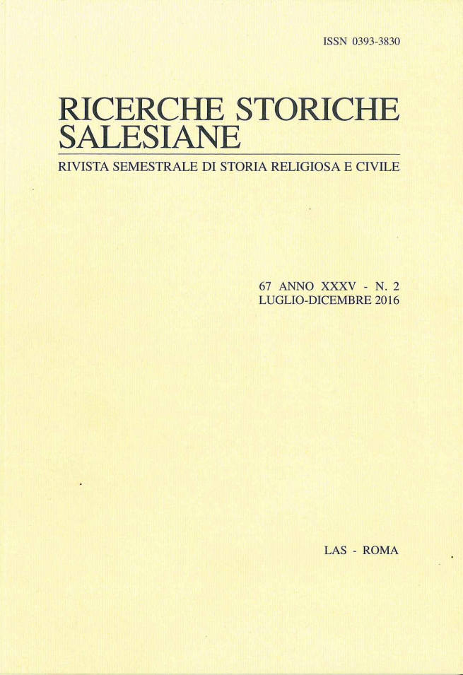 RMG – Ricerche Storiche Salesiane n. 67