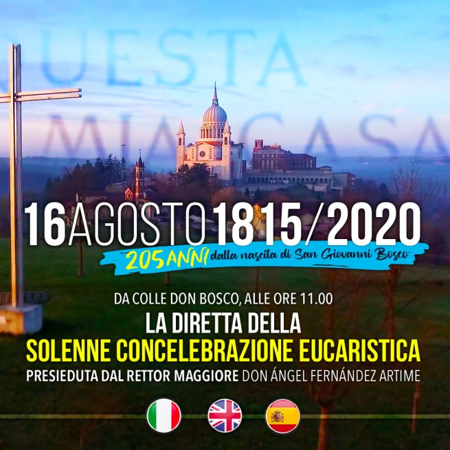 Messa in diretta per il 205° compleanno di Don Bosco