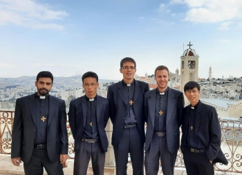 Palestine - Perpetual Profession of five Salesians