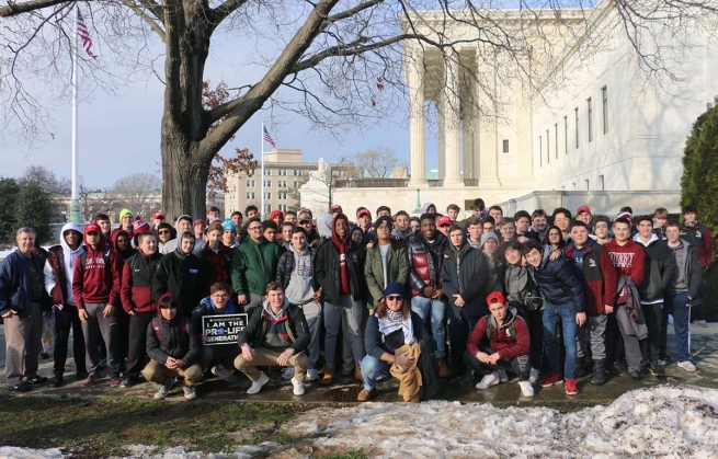 Estados Unidos - Alunos do "Don Bosco Prep" na Marcha pela Vida