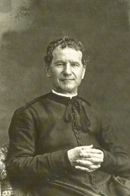 Italy – Don Bosco’s best known and most used photograph: “Don Bosco in an armchair”