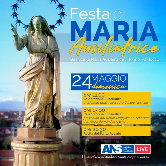 Festa di Maria Ausiliatrice: insieme pure a distanza