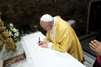 Italie - Le Pape François signe l’Exhortation Apostolique post-synodale