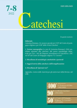 Catechesi. Numero speciale per il 50° anniversario del Centro di Pedagogia Religiosa “Giovanni Cravotta” e il 90° della rivista