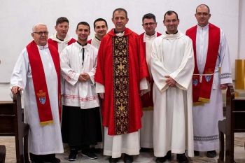 Croatia - Delivery of missionary cross to Salesian Josip Soldo