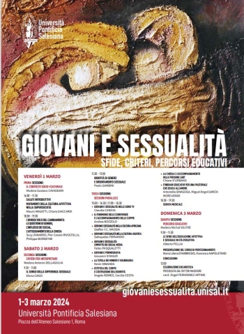 Italia – “Jóvenes y sexualidad. Desafíos, criterios, itinerarios educativos”: una conferencia en UPS para educadores y agentes de pastoral