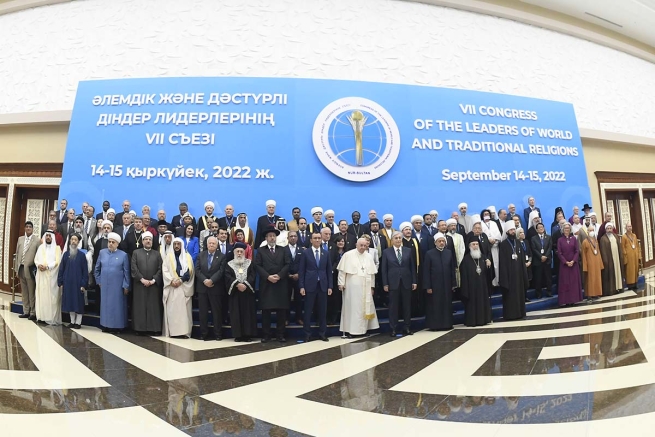 Kazakhstan – "Fraternity unites us all, as sons and daughters of the same Heaven": Pope Francis at Congress of Leaders of World and Traditional Religions in Nur-Sultan