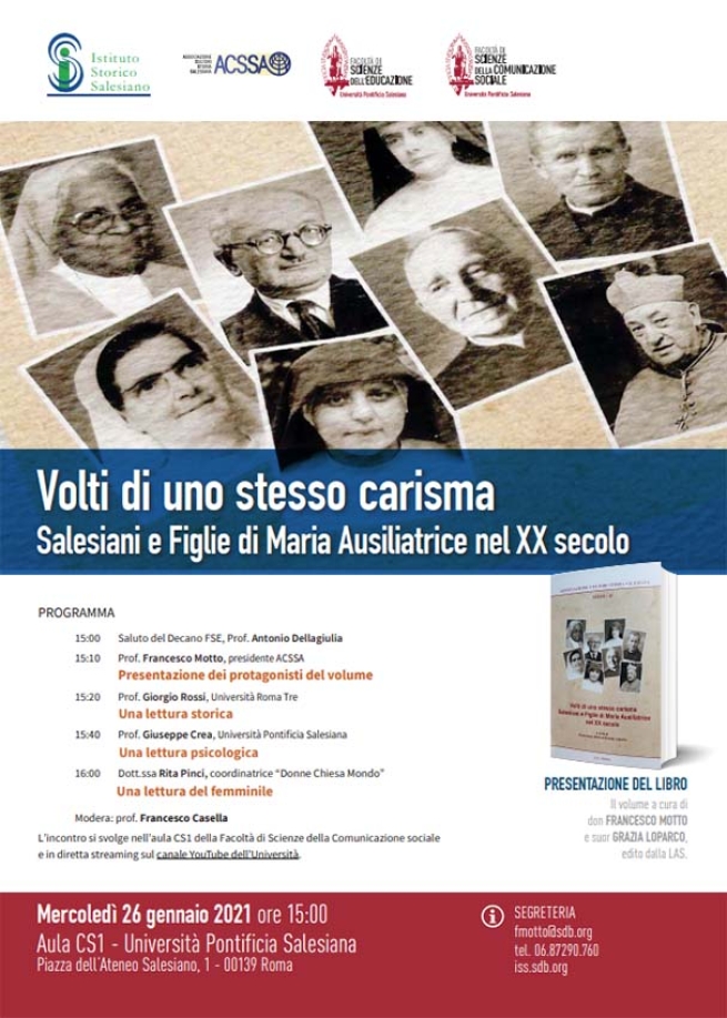 Itália – “Rostos de um mesmo carisma. Salesianos e Filhas de Maria Auxiliadora no Século XX”