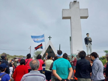 Argentine - Pèlerinage à pied en l'honneur de Zéphyrin Namuncurá