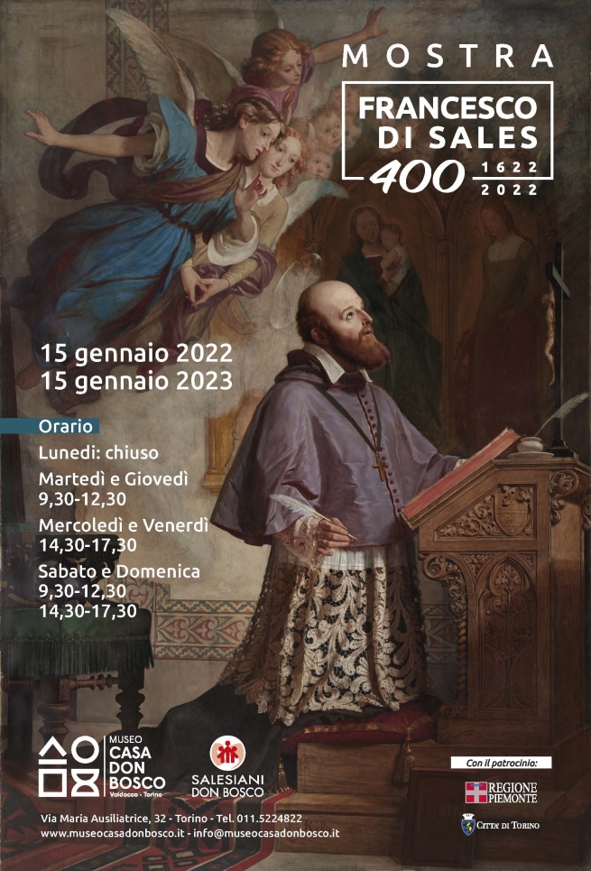 Italia – Exposición "Francesco di Sales 400" (1622-2022). El sábado la inauguración en la Casa Museo Don Bosco