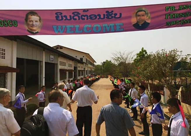 Laos – Première, historique visite d’un Recteur Majeur