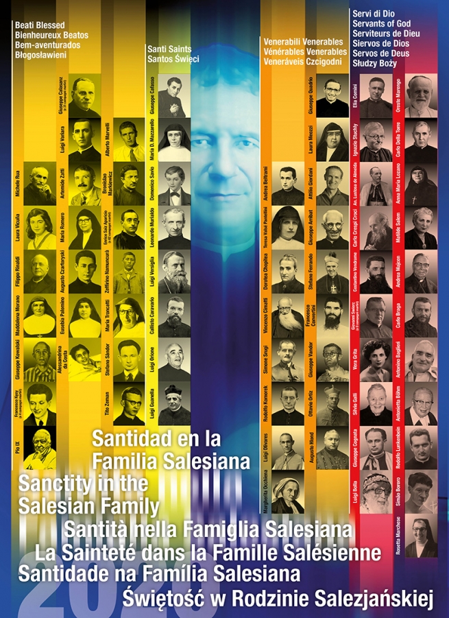 RMG – L’Affiche de la Sainteté de la Famille Salésienne 2020