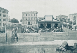 Itália – Lançamento da Primeira Pedra da Basílica do Sagrado Coração de Jesus em Roma