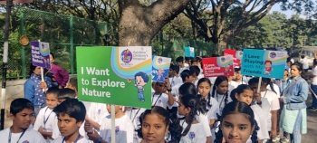 Índia - Mais de 1.500 crianças participam de maratona para divulgar os desafios por elas enfrentados após a pandemia