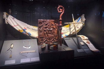 Vatican – L’exposition "Mater Amazonia – The deep breath of the world" est mise en place