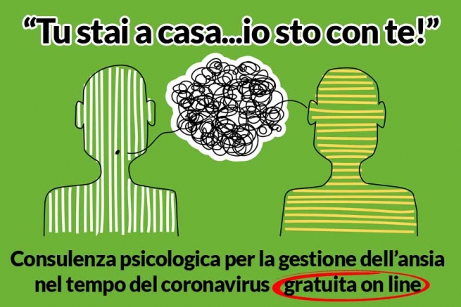 Italy – "You stay home ... I'm with you." UPS free online psychological counseling service
