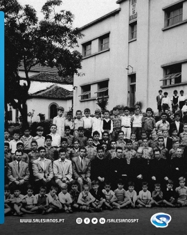 Portugal - Los salesianos de Funchal con un grupo de estudiantes