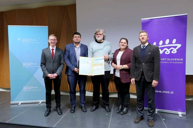 Slovenia - National Award in Youth Sector for Salesian Fr Rafo Pinosa