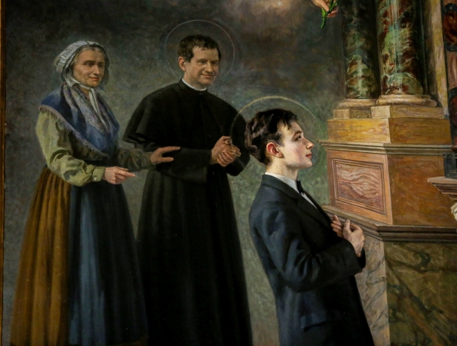 Chapel dedicated to St Domenico Savio in Basilica of Mary Help of Christians