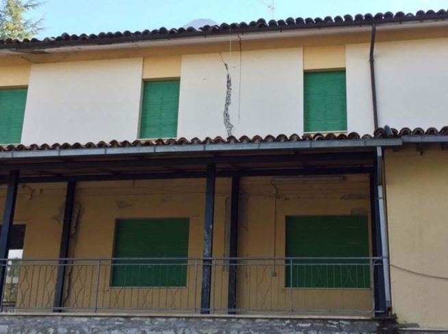 Italy - Salesian House damaged by an earthquake.