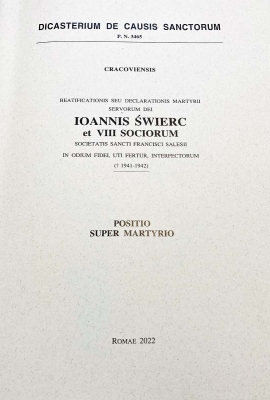 Watykan – Przekazanie “Positio super martyrio” Sług Bożych ks. Jana Świerca i ośmiu towarzyszy