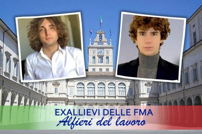 Italie – Prix « Alfieri del lavoro (Porte-drapeaux du Travail) » à deux Anciens Élèves des FMA