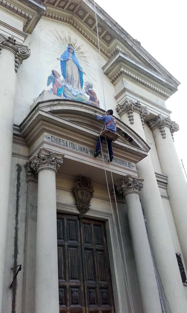 Argentina – "Mater Misericordiae" church, where first Salesians sent by Don Bosco arrived