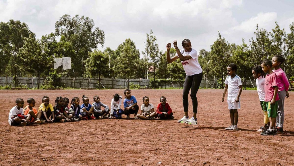 Ethiopia - Solidarity and sport, Fiona May's bond with the missions
